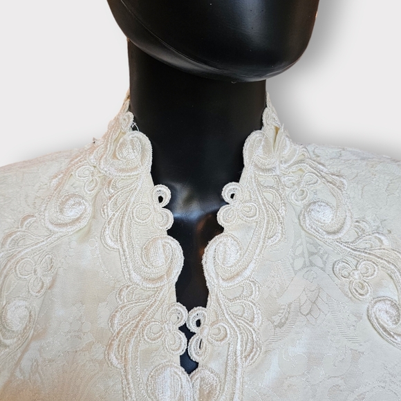 Vintage Jessica McClintock Courthouse Wedding Jacket/Skirt - Picture 3 of 15